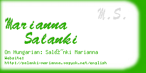 marianna salanki business card